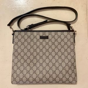Gucci authentic canvas signature crossbody
